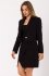 Moe M745 krótki żakiet damski czarny