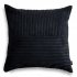 Cord Slim czarna poduszka dekoracyjna 45x45