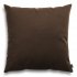 Pram Brązowa welurowa poduszka dekoracyjna 45x45 cm
