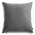 Pram Szara welurowa poduszka dekoracyjna 45x45 cm